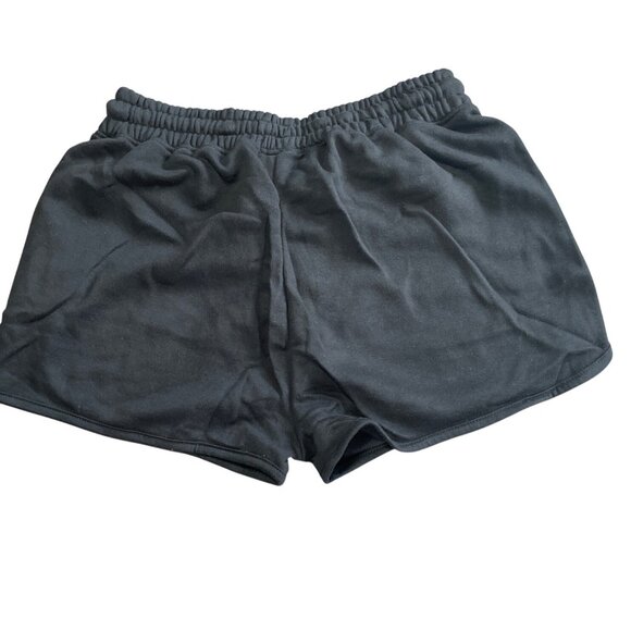 PrettyLittleThing Black Branded High Waist Runner Shorts Womens Size Medium - Picture 3 of 9